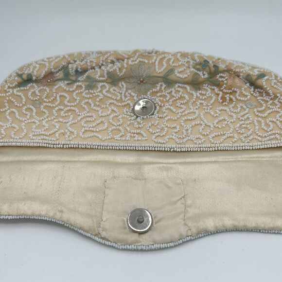 Vintage Walborg beaded clutch purse - Handmade in Belgium - Picture 7 of 10